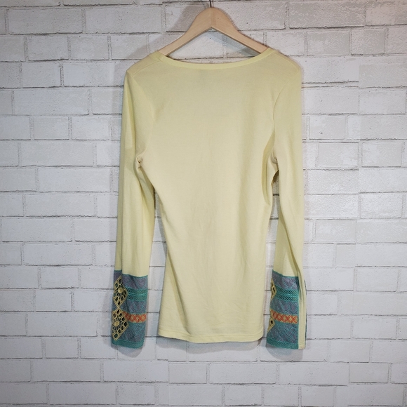 BKE light yellow long sleeve top - Picture 15 of 15